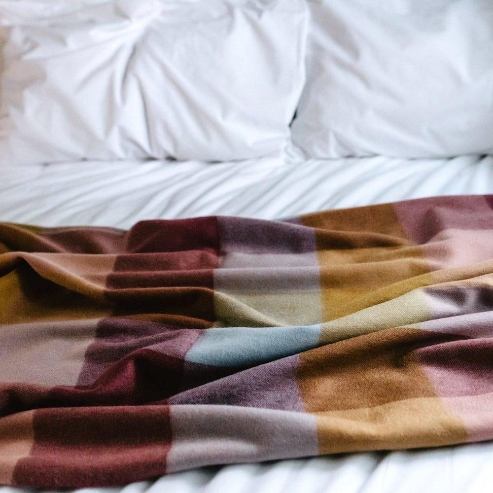 Lambswool plaid, Mulberry Block Check