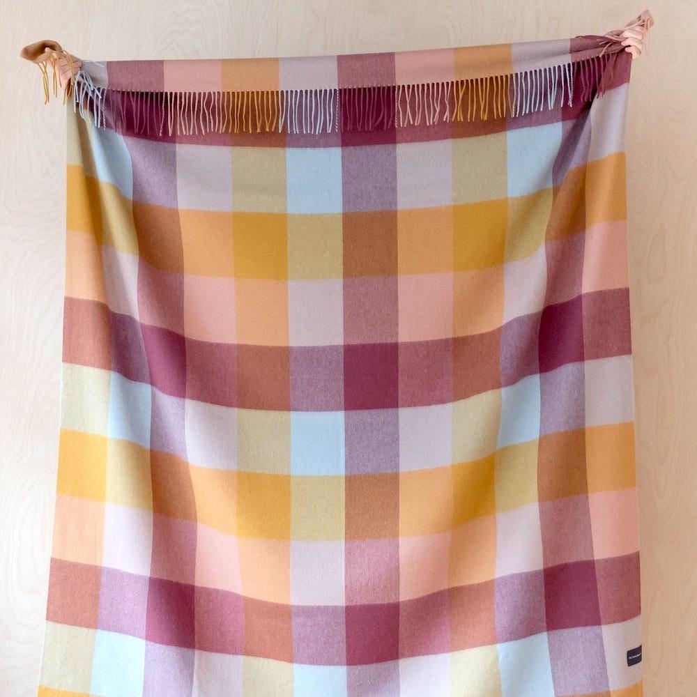Lambswool plaid, Mulberry Block Check